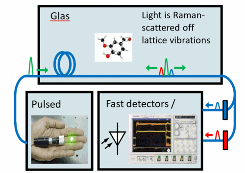 Raman optical time domain reflectometry